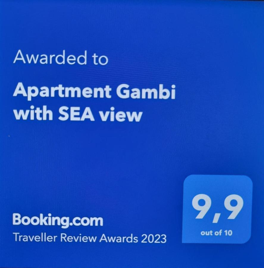 Apartment Gambi With Sea View Zadar Dış mekan fotoğraf